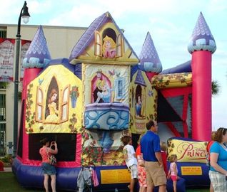 Princess Disney Bertema Inflatable Bounce Houses Kelas Komersial Untuk Anak-Anak