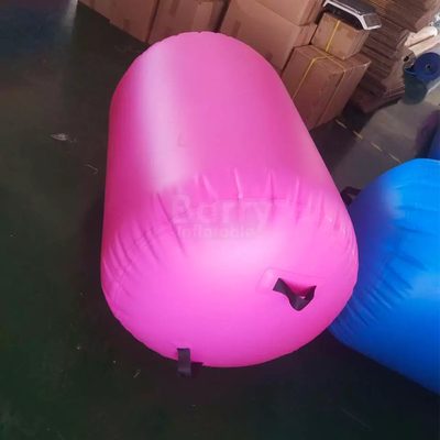 75cm 90cm Diameter Inflatable Air Roller Barrel Mudah Dipindahkan Warna Pink