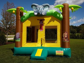 Penggunaan Komersial Rumah Inflatable Bouncy Castle, Rumah Bouncer Tiup Rumah Lompat Dengan Slide