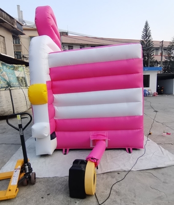 0.55mm PVC Anak Inflatable Bouncer Mobil Kecil Bouncy Castle Blower
