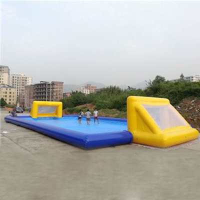 Tarpaulin Inflatable Sports Games Soapy Soccer Field Football Bounce House