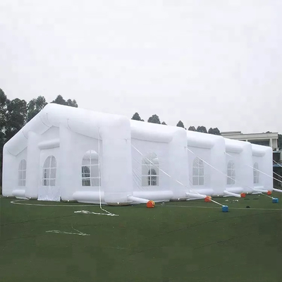 20 * 10 * 6m Tenda Pesta Tiup Putih Disesuaikan Sablon Sutra