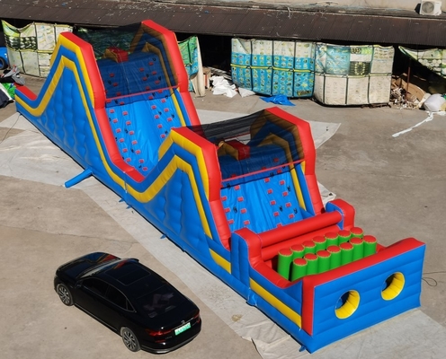 Colorful PVC Inflatable 5k Rintangan Rumah Bouncing Untuk Anak-Anak Dan Dewasa