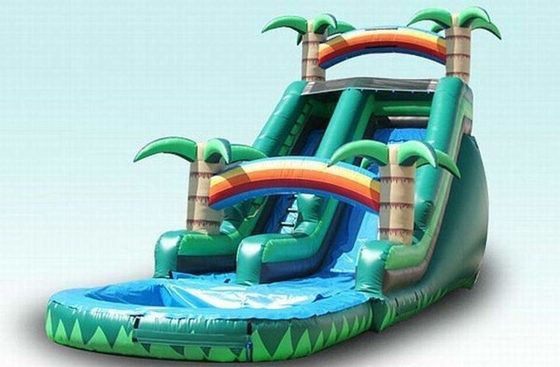 Disesuaikan Inflatable Slide Pool Bouncy Castle Inflatable Combo