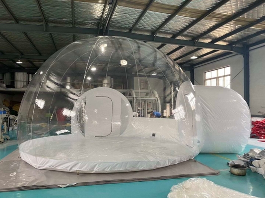 Tenda Tiup PVC 1mm Kelas Komersial Bening Eco Dome Camping Bubble Tent