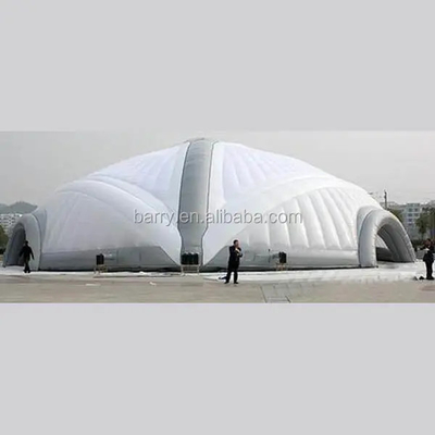Struktur Bangunan Tenda Kubah Tiup Terpal Luar Ruangan Bebas Memutuskan Warna