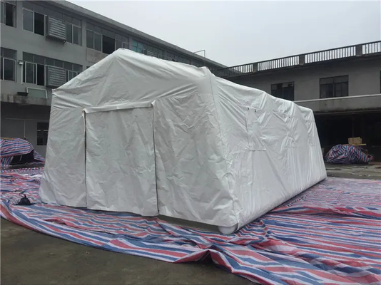 Tenda P3K Tiup Berkemah Kedap Udara Putih Untuk Tempat Berlindung Ukuran Disesuaikan