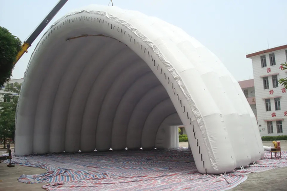 Penutup Panggung Acara Luar Ruangan Besar Tenda Tiup Double Triple Stitch Fleksibel