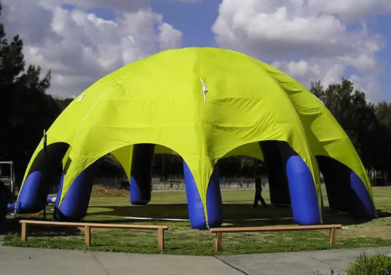 Oxford Atau PVC Inflatable Spider Dome Tent 10m Diameter Digital Printing