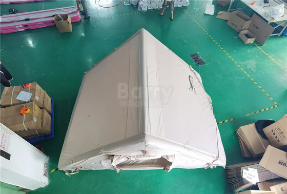 Pembukaan Cepat Tenda Berkemah Tiup Rumah Tiang Udara Kapas 4 Orang Tenda Perjalanan Bergerak