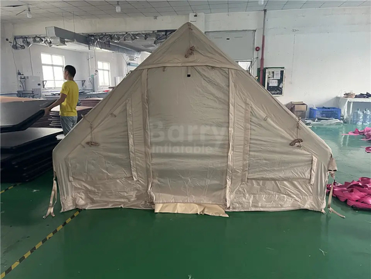 Pembukaan Cepat Tenda Berkemah Tiup Rumah Tiang Udara Kapas 4 Orang Tenda Perjalanan Bergerak