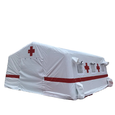Tenda Pertolongan Pertama Rumah Sakit Pvc Tarpaulin Red Cross Inflatable Tent