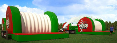 Disesuaikan Besar Inflatable 5k Run / Inflatable Bouncy Course Untuk Persetujuan Acara Musim Panas CE