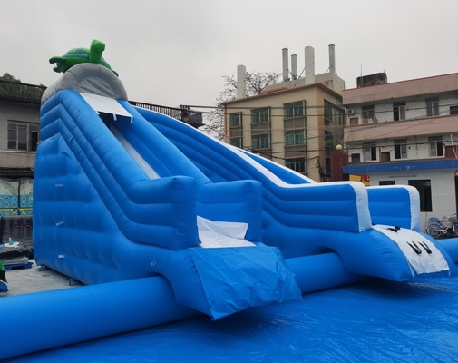 Slide Tiup Komersial PVC Dengan Combo Slide Bouncer Slide Besar