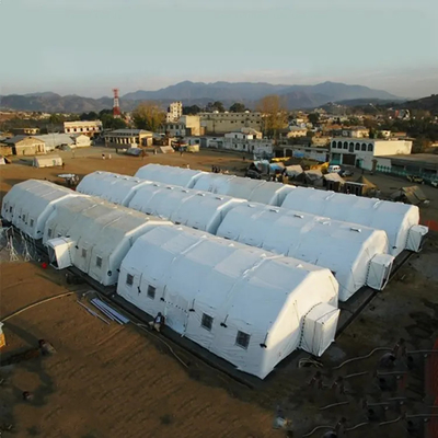 Tenda Tiup Bersegel Udara Portabel Kedap Udara Tenda Kelangsungan Hidup Rumah Sakit Darurat Besar