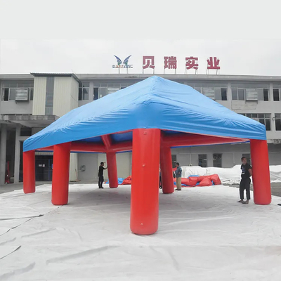 Tahan Api Meledakkan Shelter Pvc Tarpaulin Air Sealed Inflatable Event Party Tent