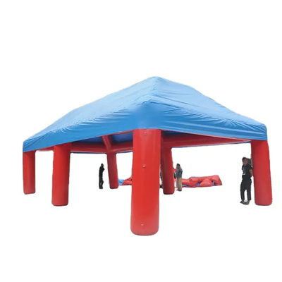 Tahan Api Meledakkan Shelter Pvc Tarpaulin Air Sealed Inflatable Event Party Tent