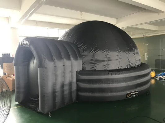 Oxford Cloth Air Blow Up Tent Tenda Proyeksi Planetarium Kubah Tiup Hitam