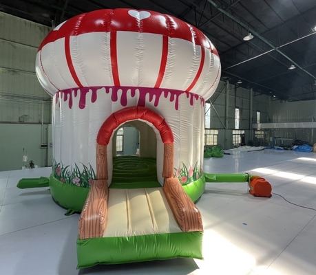 5m Diameter Komersial Jumping Castle Inflatable Bounce House Sewa Jamur