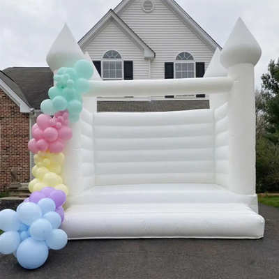 3x3m Inflatable Outdoor Jumping Bouncy Castle White Wedding Rumah Bouncing Untuk Pesta