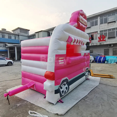 Tarpaulin Meledakkan Rumah Bouncing Es Krim Berdiri Bouncer Melompat Mobil Tiup Kecil Untuk Anak-Anak