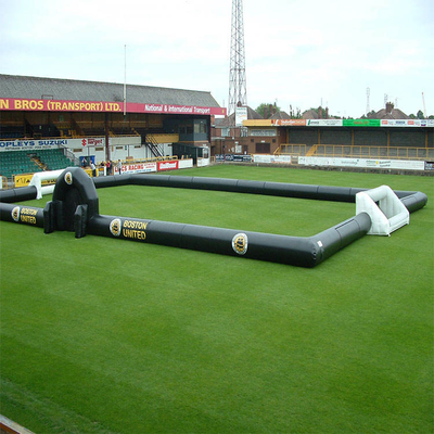 EN14960 PVC Inflatable Football Game Penyewaan Lapangan Sepak Bola Tiup Raksasa Luar Ruangan