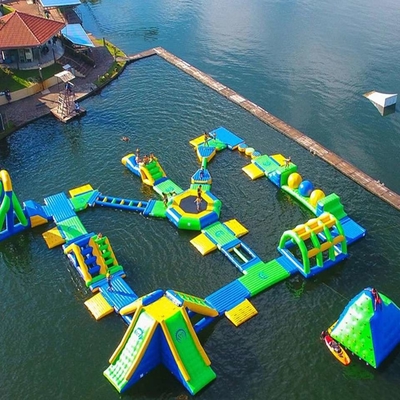 PVC Floating Inflatable Water Park Aqua Park Floating Rintangan Anti UV