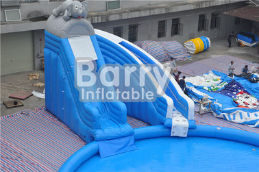 Disesuaikan Big Elephant Inflatable Outdoor Amusement Park Equipment Untuk Anak-Anak
