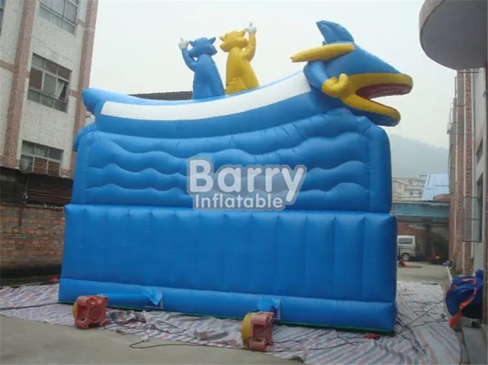Kids Inflatable Theme Park Animal Zoo Playground Dengan Slide Tunnel Untuk Fun Park Entertainment Bouncy Castles Sewa