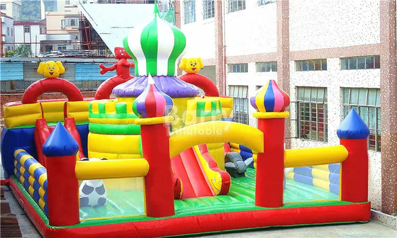 BSCI Slide Bouncy Castles Indoor Inflatable Bouncer Untuk Play Center Jumper Playground