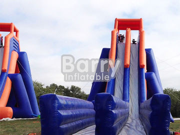 0,55mm PVC Kelas Komersial Raksasa Inflatable Slide Setup Mudah Untuk Outdoor