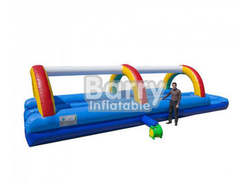 Pelangi Komersial Inflatable Water Slide Inflatable Slip Dan Slide Untuk Anak-Anak