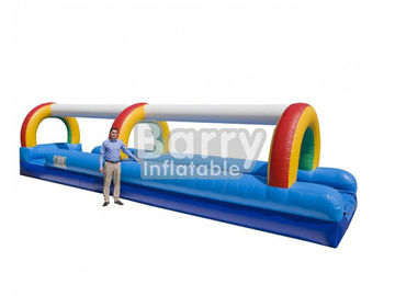 Pelangi Komersial Inflatable Water Slide Inflatable Slip Dan Slide Untuk Anak-Anak