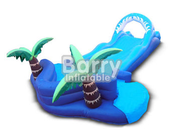Jungle Lawn Inflatable Water Slides Pohon Kelapa Inflatable  Untuk Anak-Anak