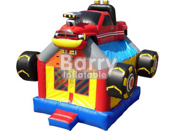 Rakasa Truk Inflatable Jumping House EN71 Disetujui Anak-anak Blow Up Bounce Houses