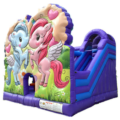 Halaman Belakang Unicorn Bouncy Castle Menyewa Inflatable Bouncer House Kids