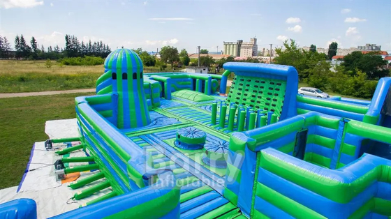 Anak-anak Dewasa Bintang Bouncy Castle PVC Inflatable Park Indoor Bounce Slide