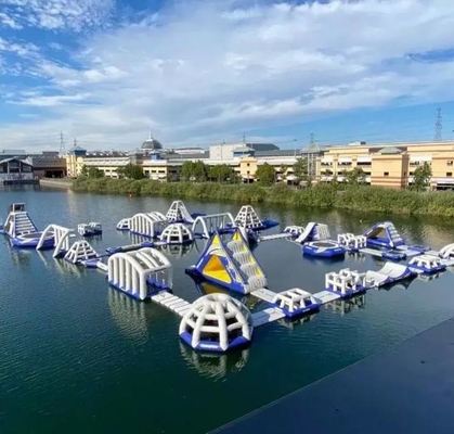 OEM 0.9mm PVC Air Park Inflatable Permainan Floating Aqua Park