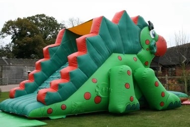 Ukuran Custom Air Slide Dinosaurus Bounce House Untuk Anak-anak