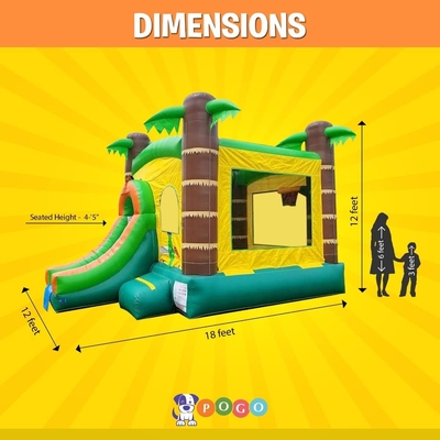 Rumah Bouncing Inflatable dengan Slide untuk Anak-anak
