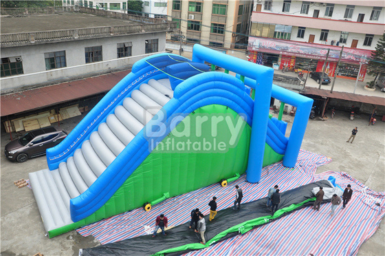 Gila 0.55 PVC Hijau Inflatable 5K Run Race Untuk Dewasa Combo Jumpers Sewa