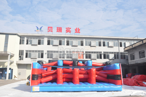 Multiple Inflatable Obstacle Course Permainan Olahraga Dewasa Pvc tahan lama Inflatable Combo