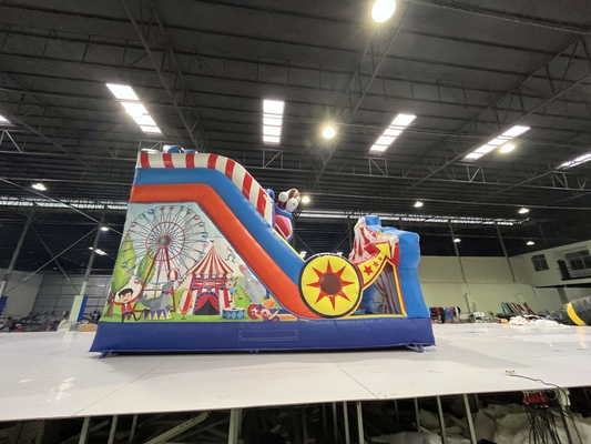 Tarpaulin Combo Jumping Castle Inflatable Jump House Dengan Slide