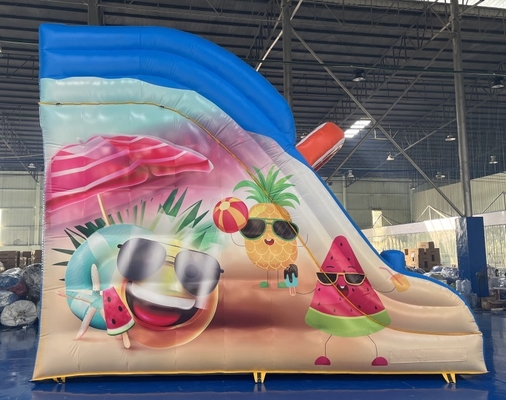 0.55mm PVC Komersial Slide Air Inflatable Menyewa Slide Inflatable