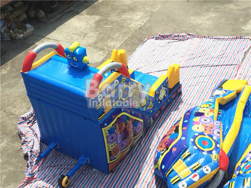 Anak-anak Kecil Robot Inflatable Dry Slide Untuk Amusement Park / Rental Bisnis