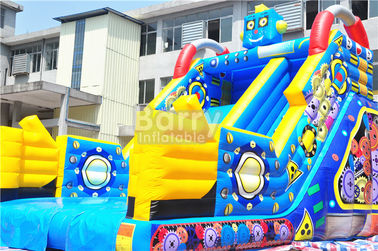 Anak-anak Kecil Robot Inflatable Dry Slide Untuk Amusement Park / Rental Bisnis