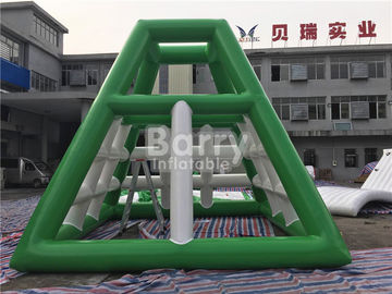 4.8m Tinggi Inflatable Air Mainan Inflatable Water Jumping Tower Dengan Water Slide