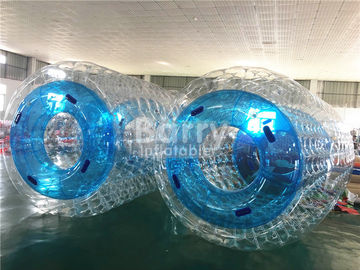 Waterproof Kustom Inflatable Pool Toys Blue Water Roller Untuk Anak-Anak / Dewasa