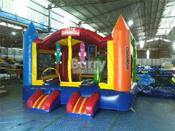 Indoor Inflatable Bouncer Komersial Menarik Lilin Blow Up Cool Bouncy House
