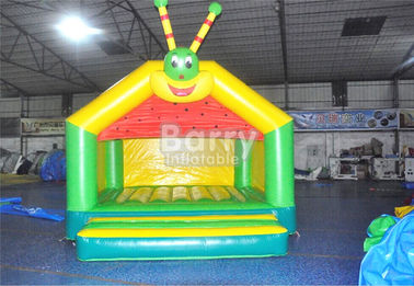 Tahan lama Caterpillar Castle Kids Inflatable Bouncers Untuk Backyard / Playground